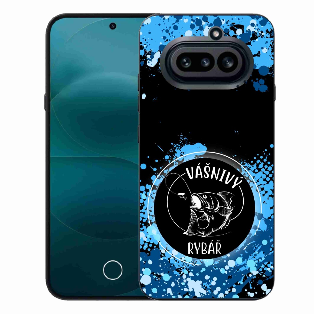 Gélový kryt mmCase na Nothing Phone (4a) - vášnivý rybár čierne pozadie