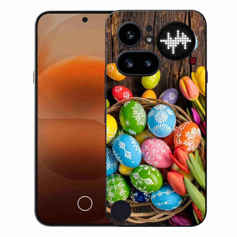 Gélový kryt mmCase na Nothing Phone (4a) - veľkonočné vajíčka
