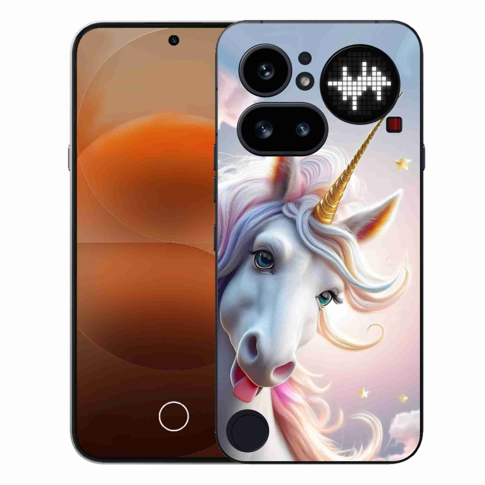 Gélový kryt mmCase na Nothing Phone (4a) - veselý jednorožec