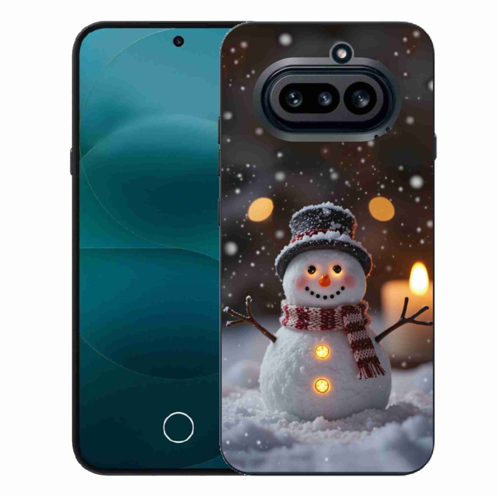 Gélový kryt mmCase na Nothing Phone (4a) - veselý snehuliak