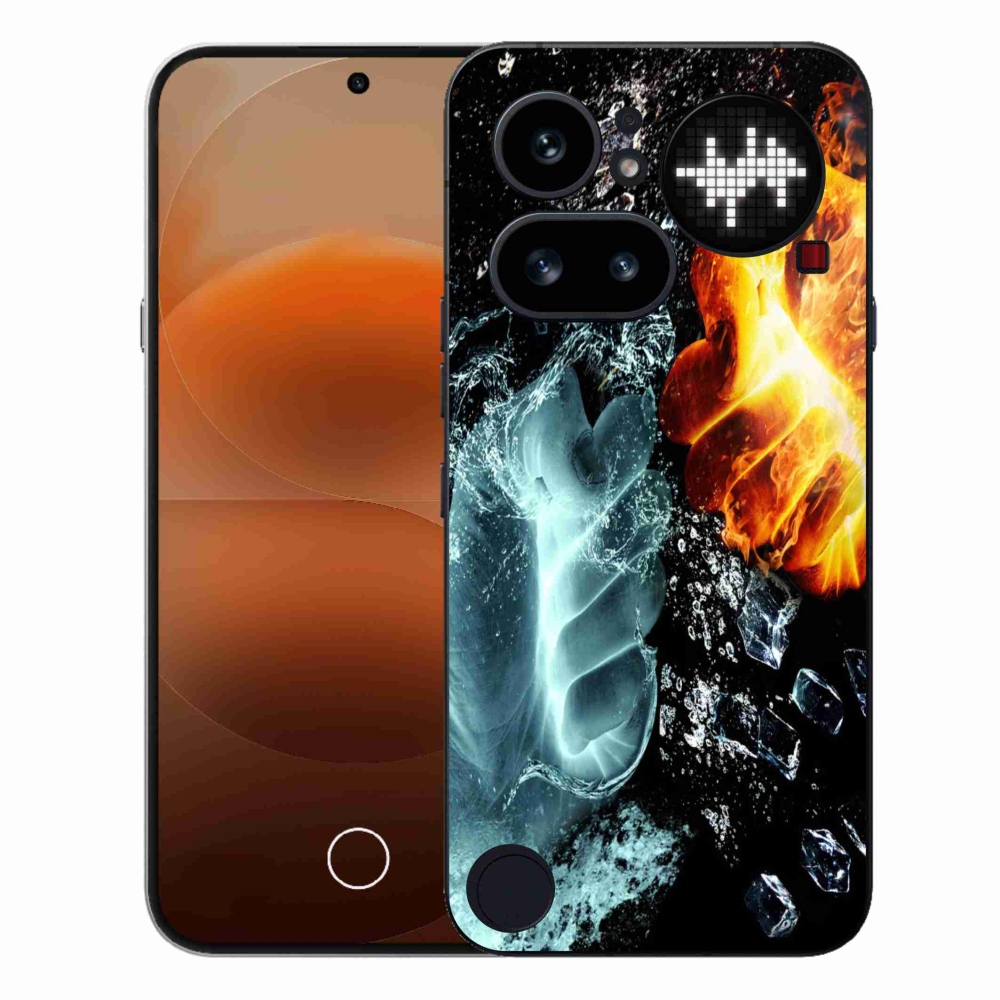 Gélový kryt mmCase na Nothing Phone (4a) - voda a oheň