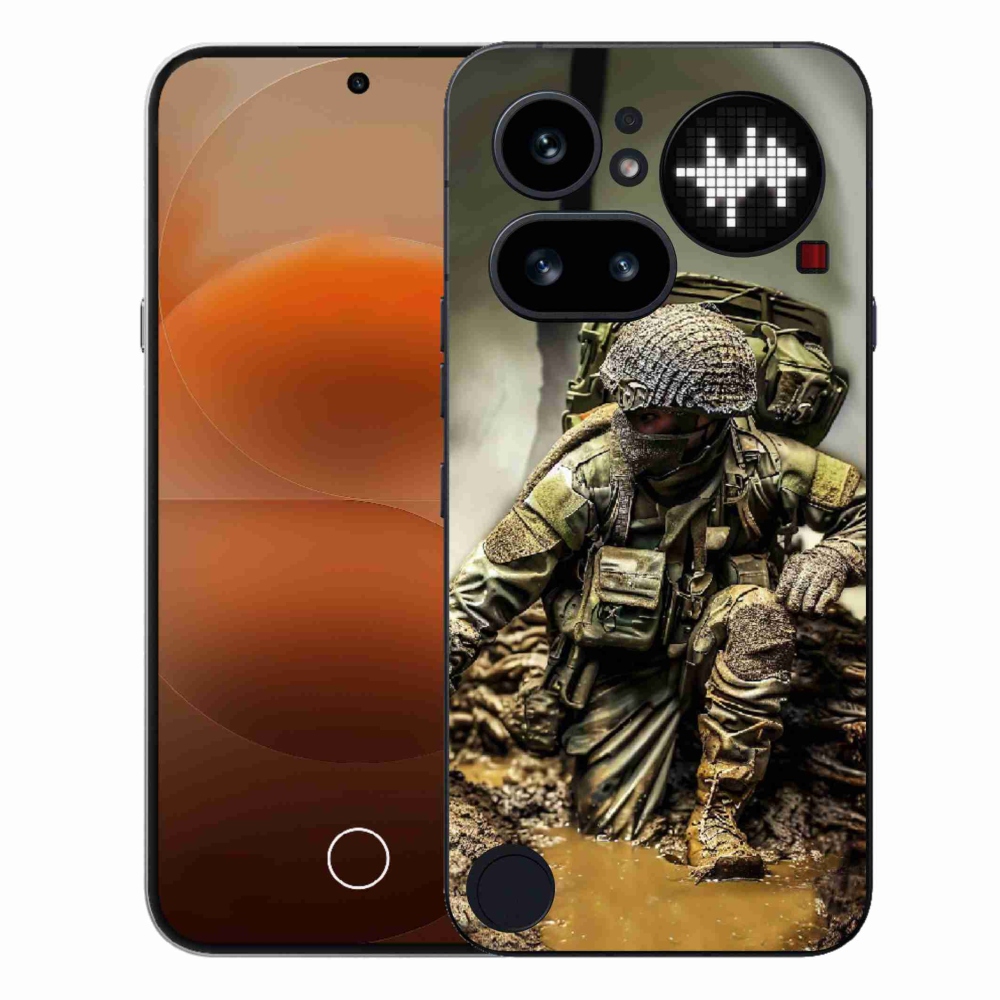 Gélový kryt mmCase na Nothing Phone (4a) - vojak