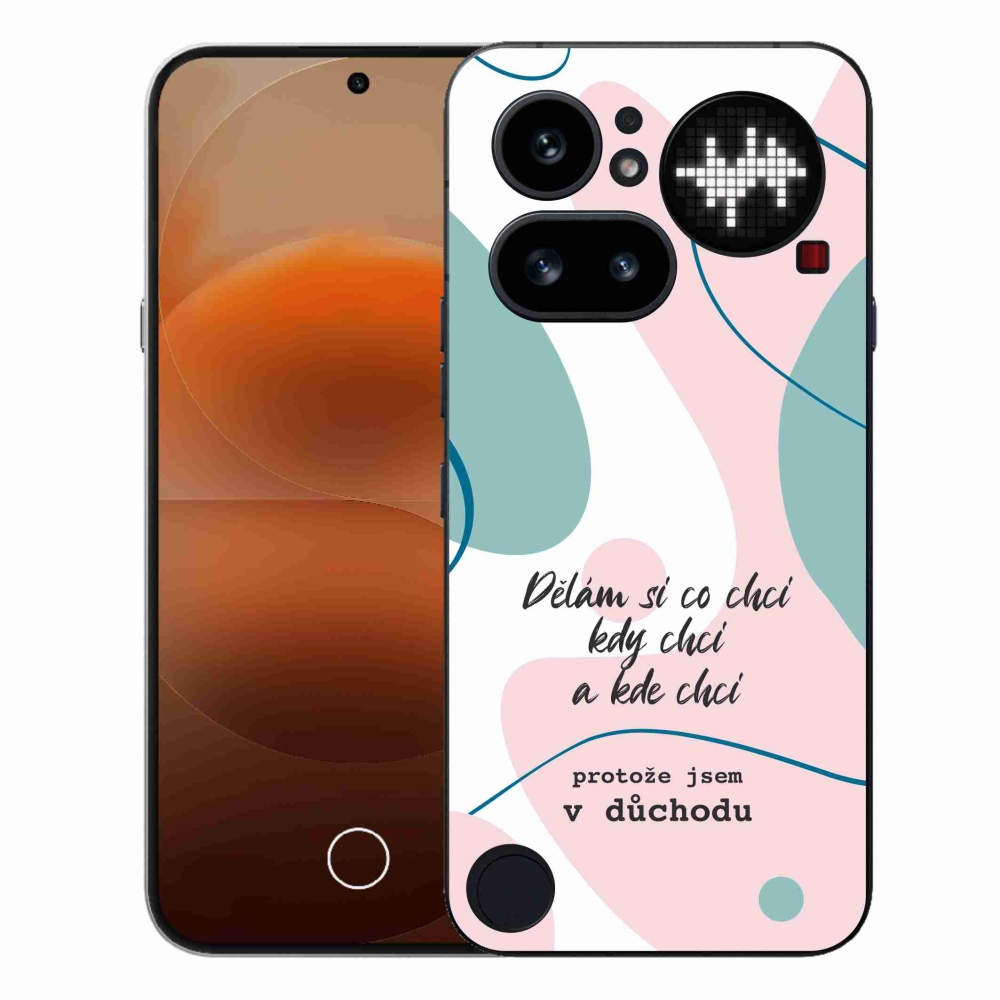 Gélový kryt mmCase na Nothing Phone (4a) - vtipný text 10 biele pozadie