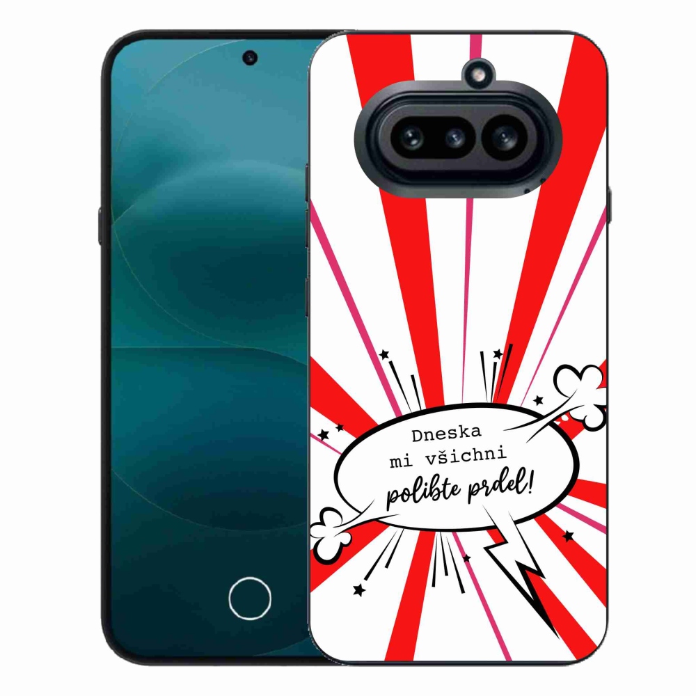 Gélový kryt mmCase na Nothing Phone (4a) - vtipný text 15 biele pozadie