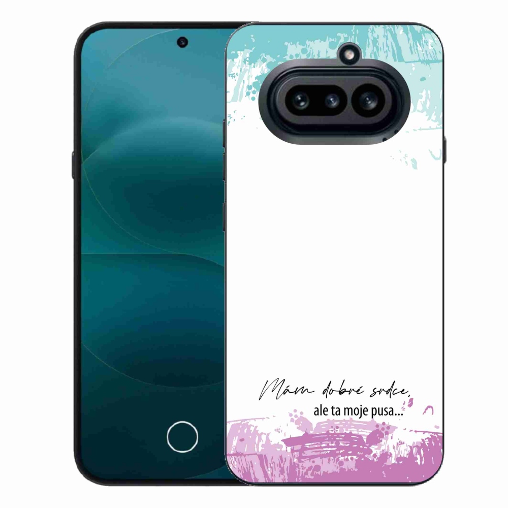 Gélový kryt mmCase na Nothing Phone (4a) - vtipný text 3 biele pozadie