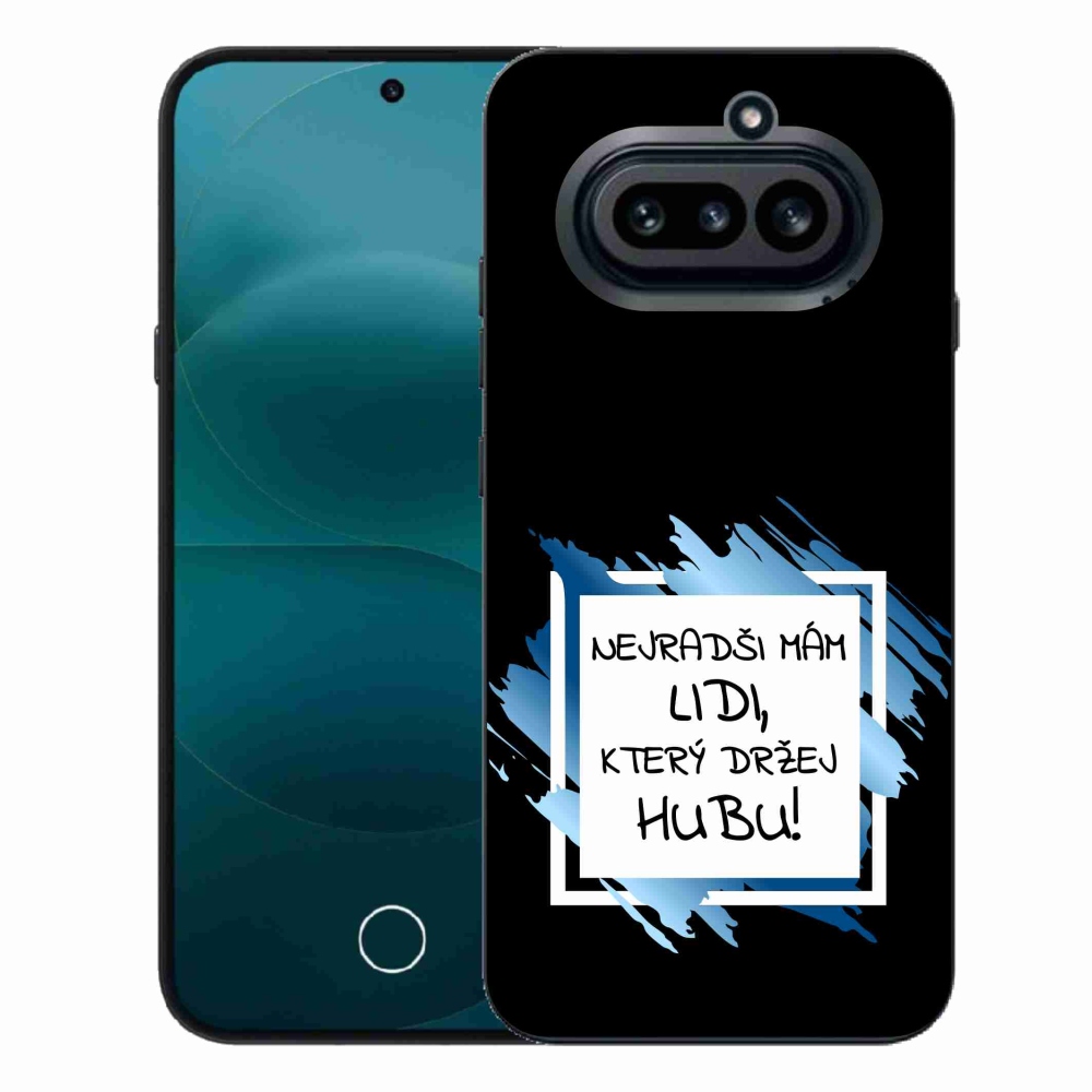 Gélový kryt mmCase na Nothing Phone (4a) - vtipný text 7 bieločierne pozadie