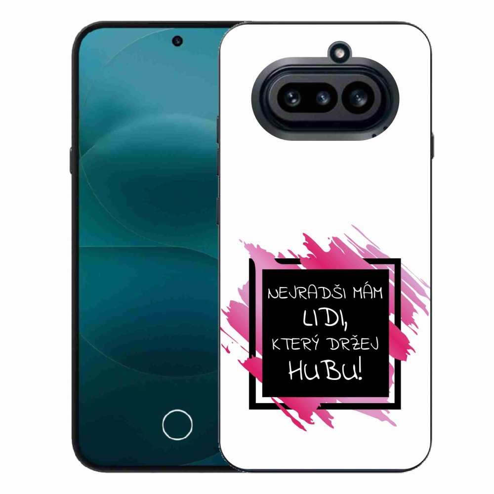 Gélový kryt mmCase na Nothing Phone (4a) - vtipný text 7 čiernobiele pozadie