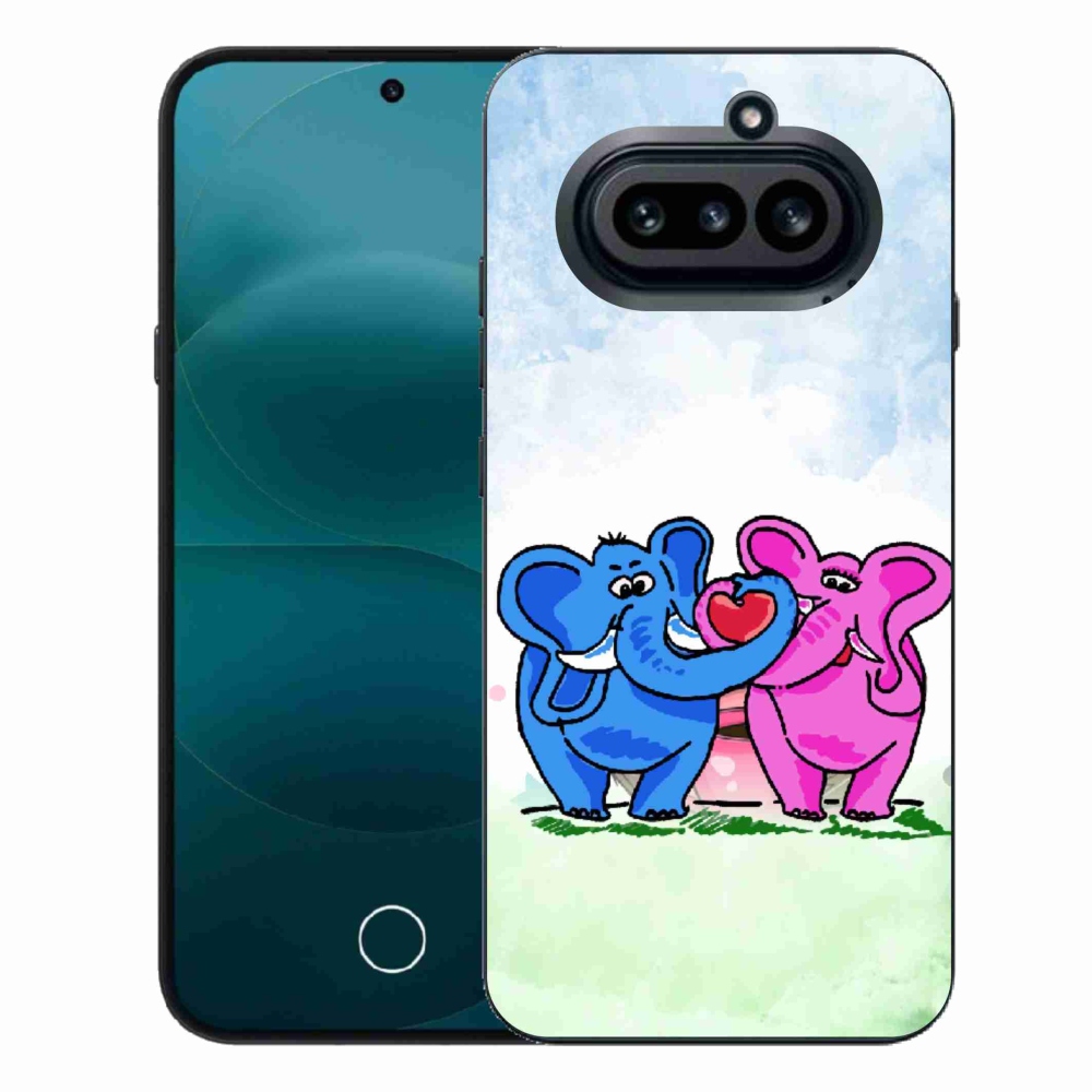 Gélový kryt mmCase na Nothing Phone (4a) - zamilovaní slony