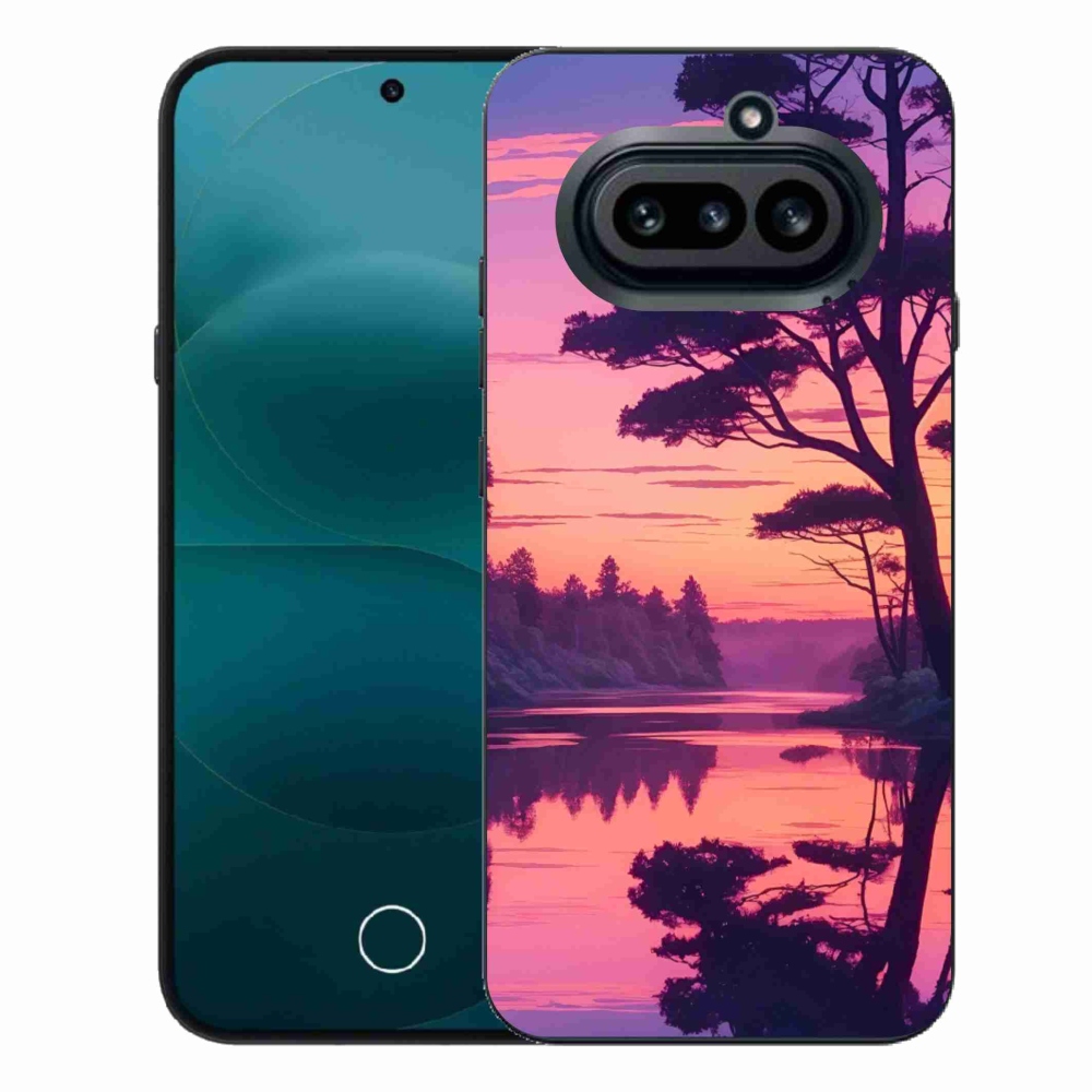 Gélový kryt mmCase na Nothing Phone (4a) - západ slnka nad jazerom