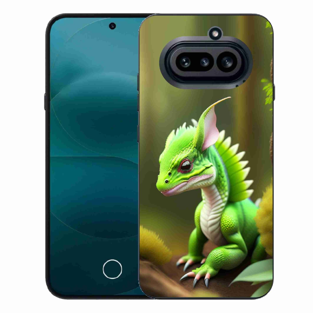 Gélový kryt mmCase na Nothing Phone (4a) - zelený dráčik