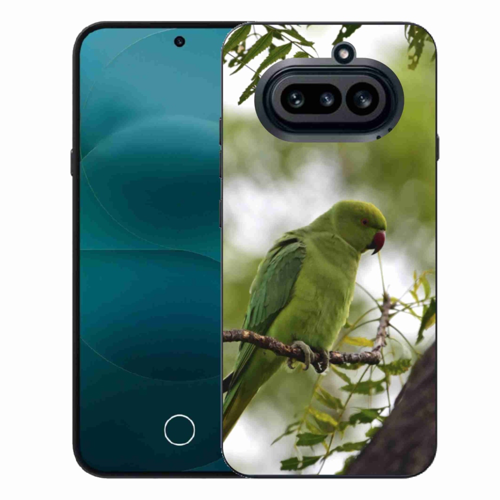 Gélový kryt mmCase na Nothing Phone (4a) - zelený papagáj