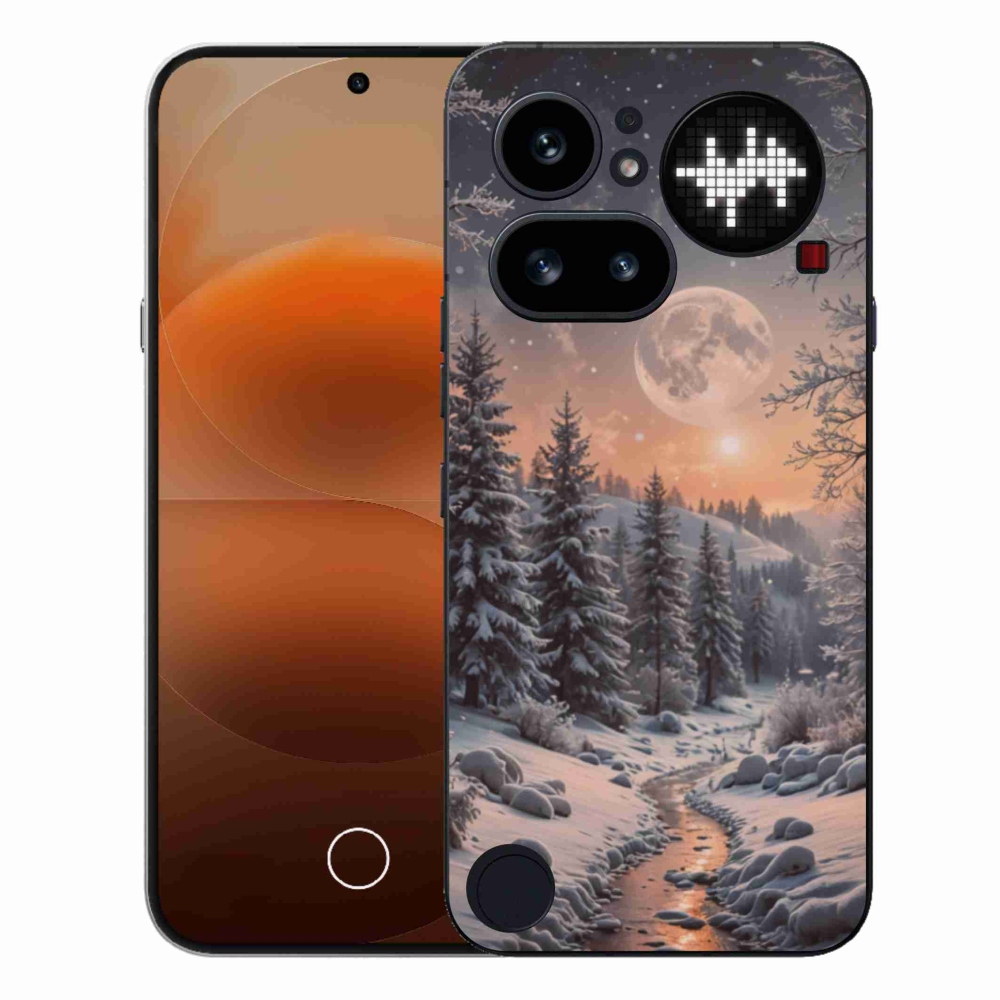 Gélový kryt mmCase na Nothing Phone (4a) - zimná krajina 2