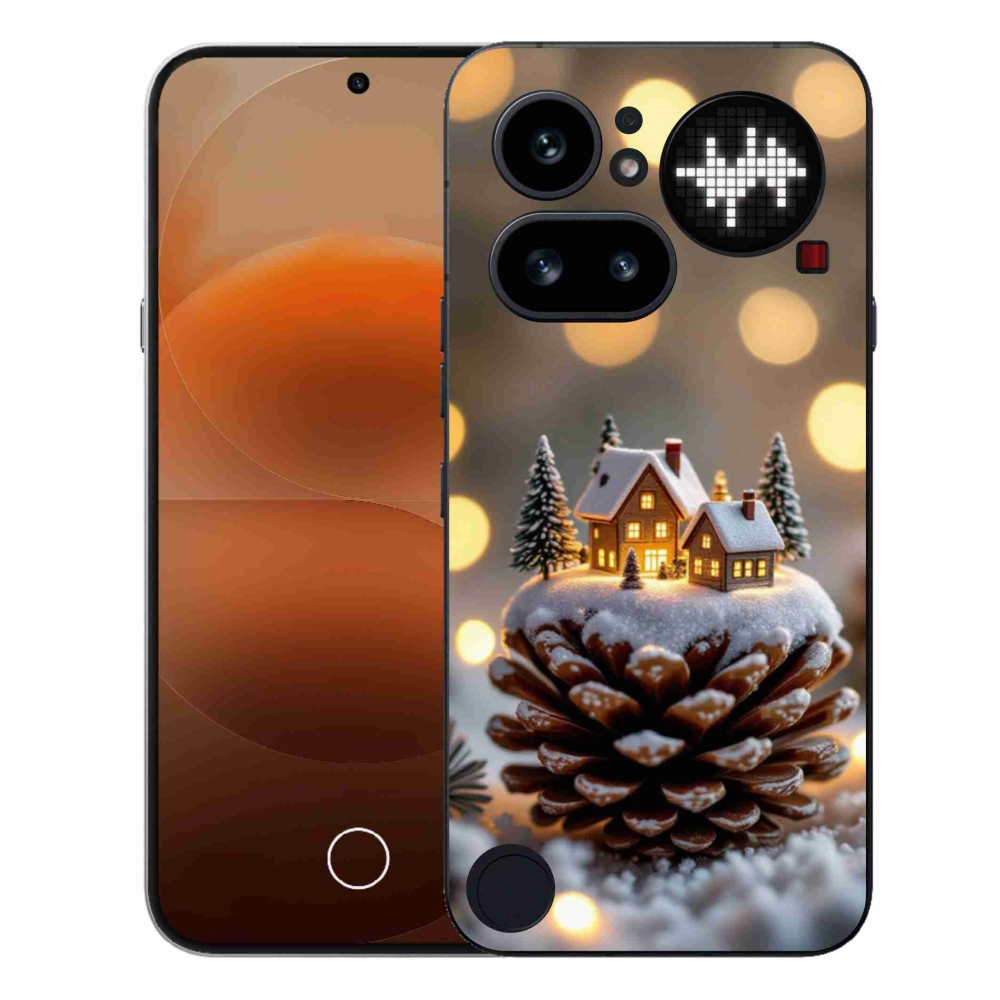 Gélový kryt mmCase na Nothing Phone (4a) - zimná dedinka