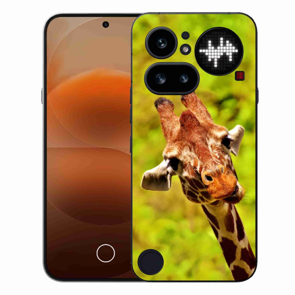 Gélový kryt mmCase na Nothing Phone (4a) - žirafa