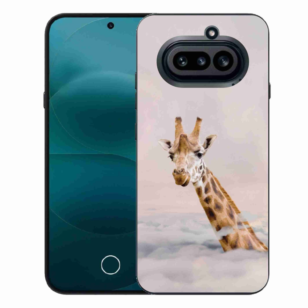 Gélový kryt mmCase na Nothing Phone (4a) - žirafa v oblakoch