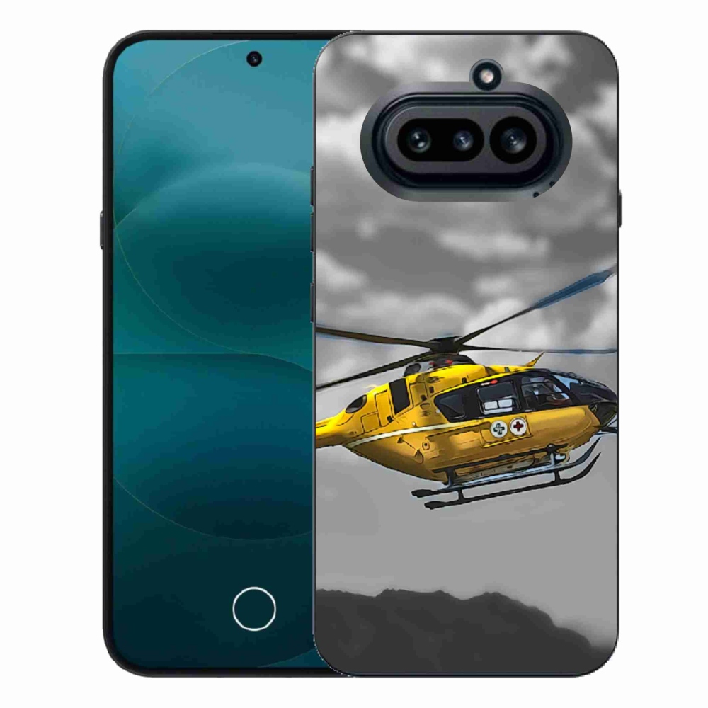 Gélový kryt mmCase na Nothing Phone (4a) - žltá helikoptéra