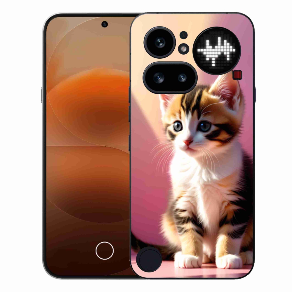 Gélový kryt mmCase na Nothing Phone (4a) - zvedavé mačiatko 2