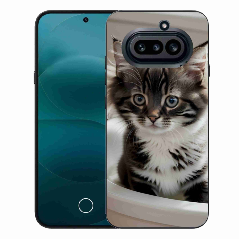 Gélový kryt mmCase na Nothing Phone (4a) - zvedavé mačiatko