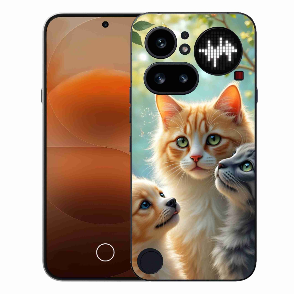 Gélový kryt mmCase na Nothing Phone (4a) - zvieracie priateľstvo 2