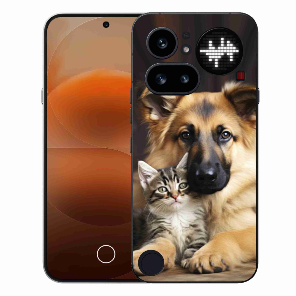 Gélový kryt mmCase na Nothing Phone (4a) - zvieracie priateľstvo