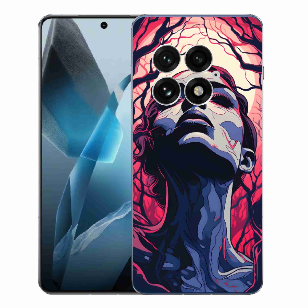 Gélový kryt mmCase na One Plus 13 - abstraktná tvár