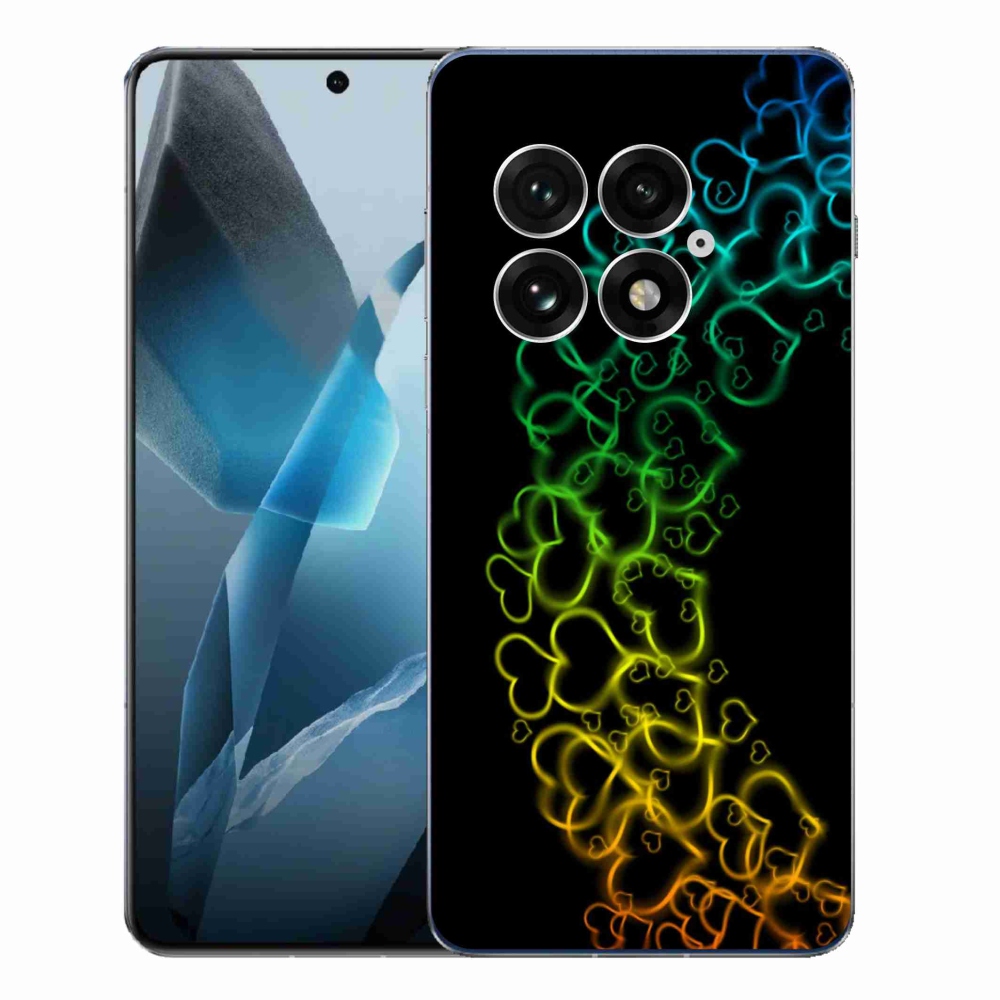 Gélový kryt mmCase na One Plus 13 - farebné srdiečka