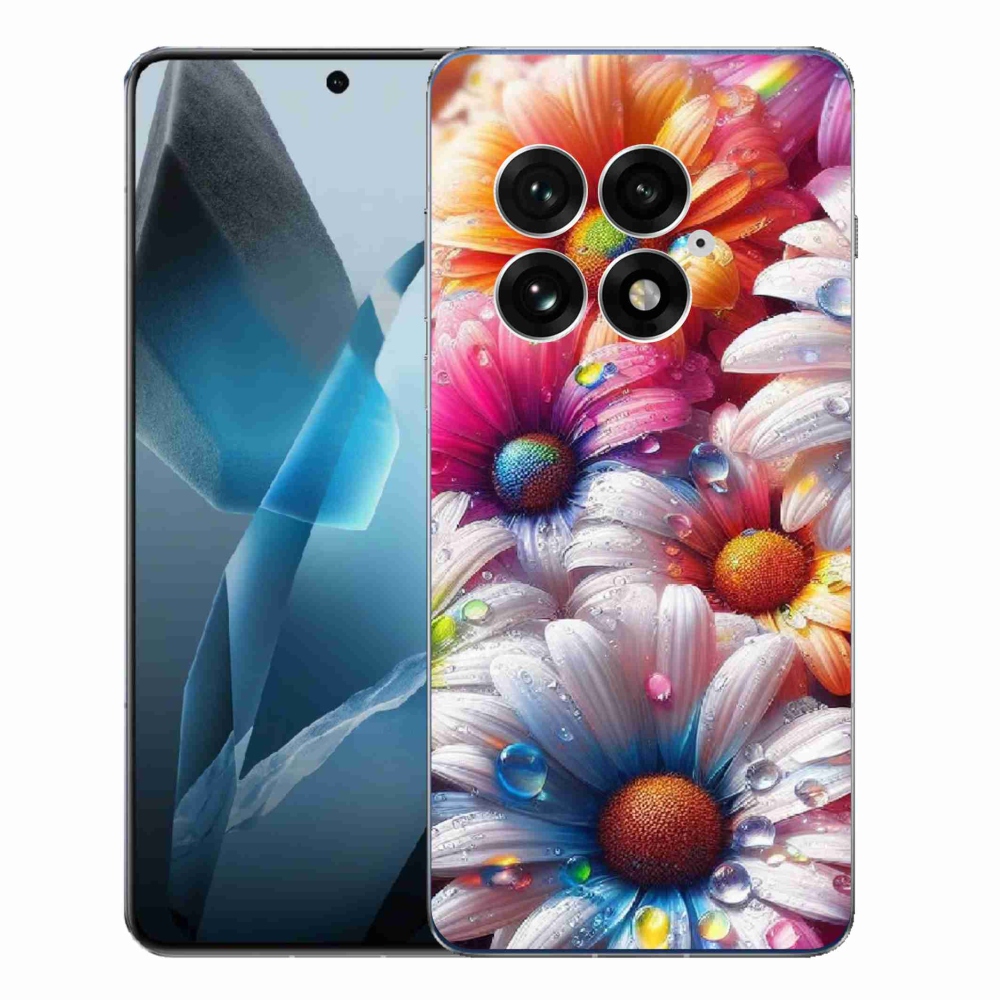 Gélový kryt mmCase na One Plus 13 - farebné margaréty