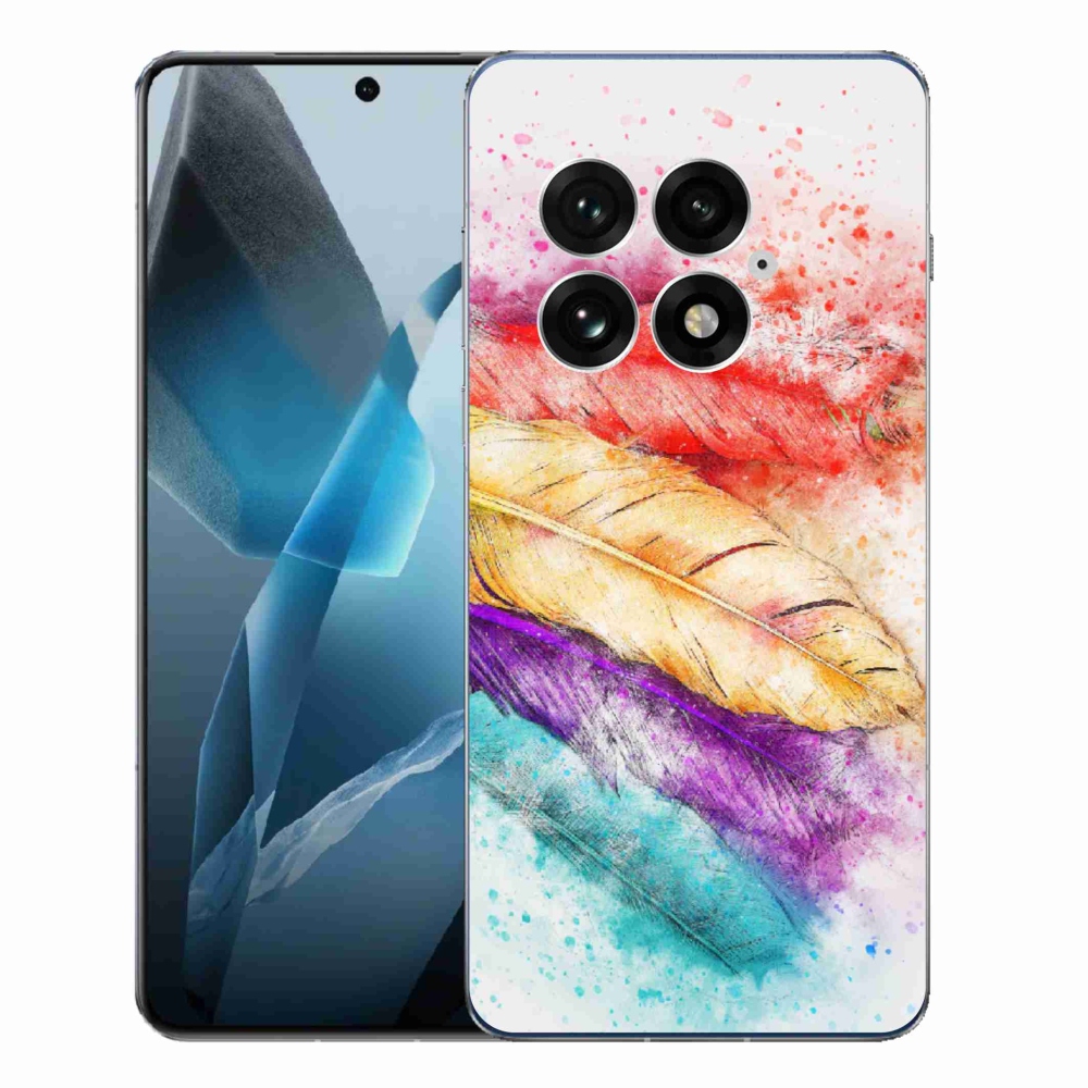 Gélový kryt mmCase na One Plus 13 - farebné perie