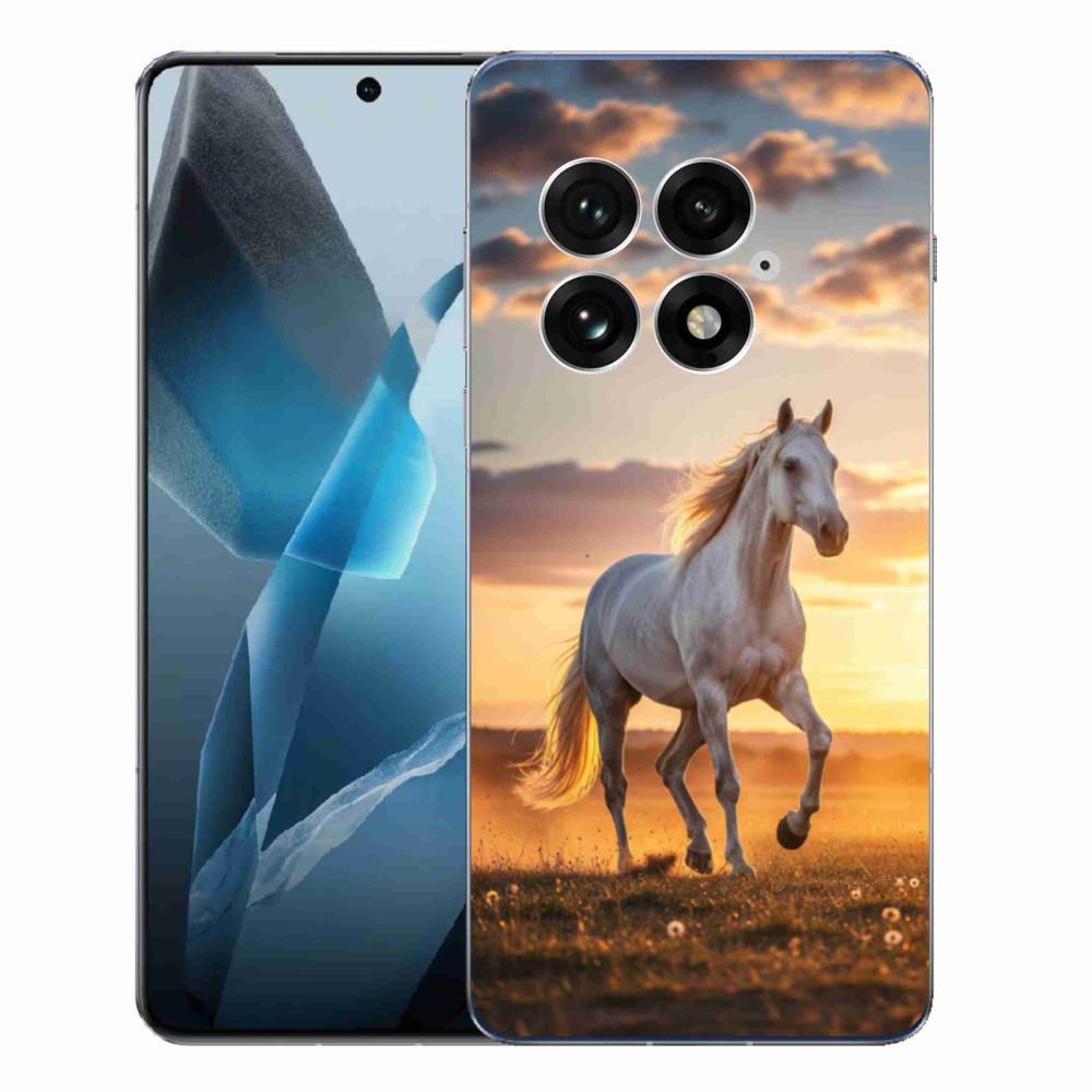 Gélový kryt mmCase na One Plus 13 - bežiaci biely kôň 2