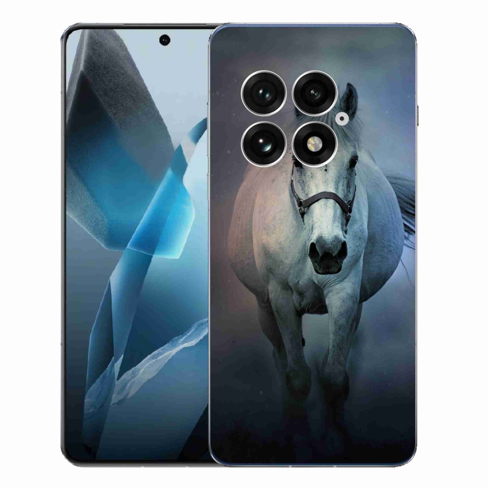 Gélový kryt mmCase na One Plus 13 - bežiaci biely kôň