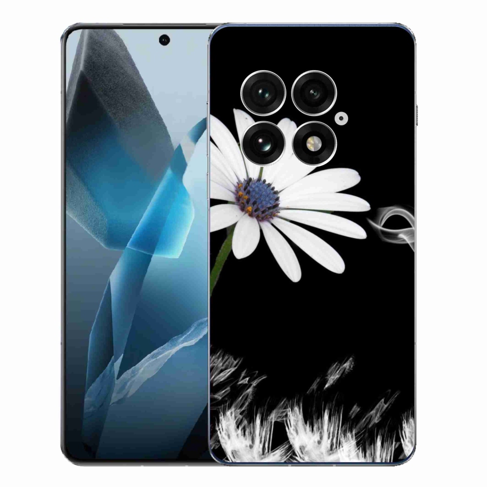Gélový kryt mmCase na One Plus 13 - biely kvet