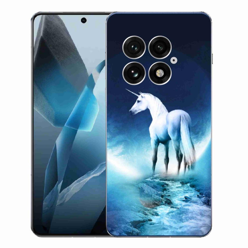 Gélový kryt mmCase na One Plus 13 - biely jednorožec