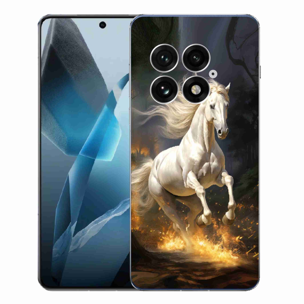 Gélový kryt mmCase na One Plus 13 - biely kôň 2
