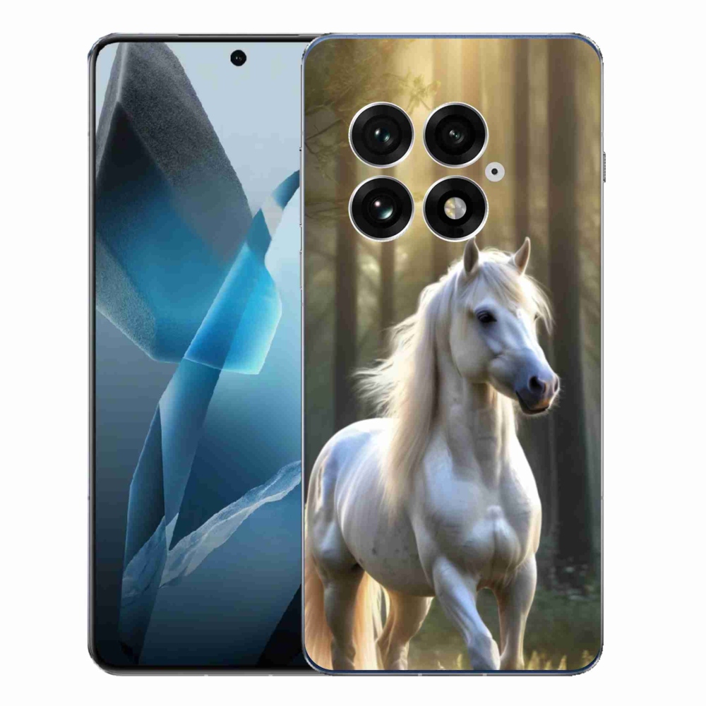 Gélový kryt mmCase na One Plus 13 - biely kôň 3