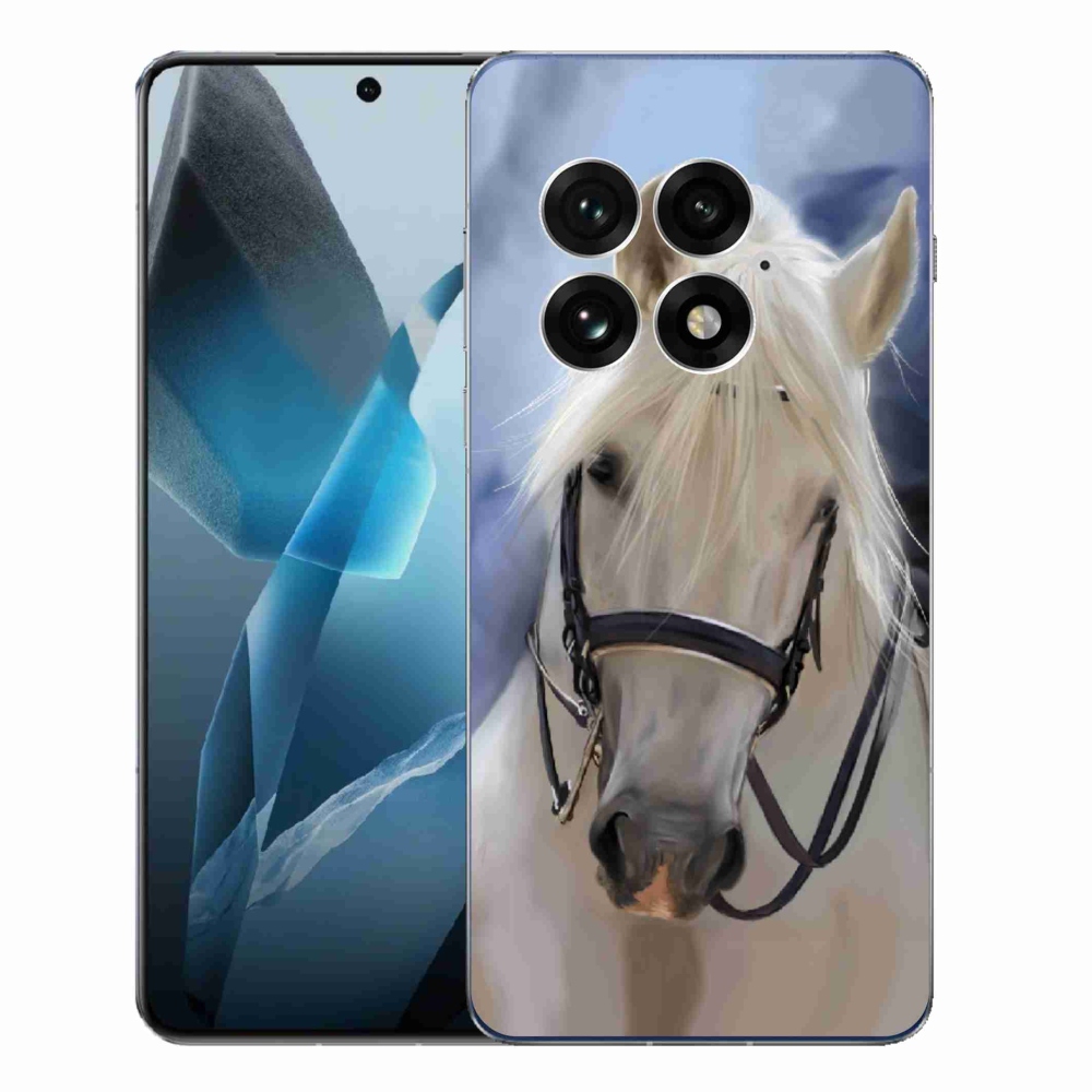 Gélový kryt mmCase na One Plus 13 - biely kôň