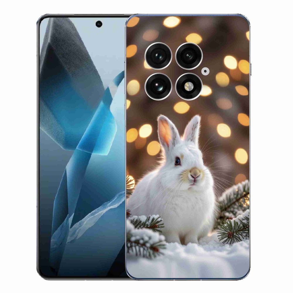 Gélový kryt mmCase na One Plus 13 - biely zajac