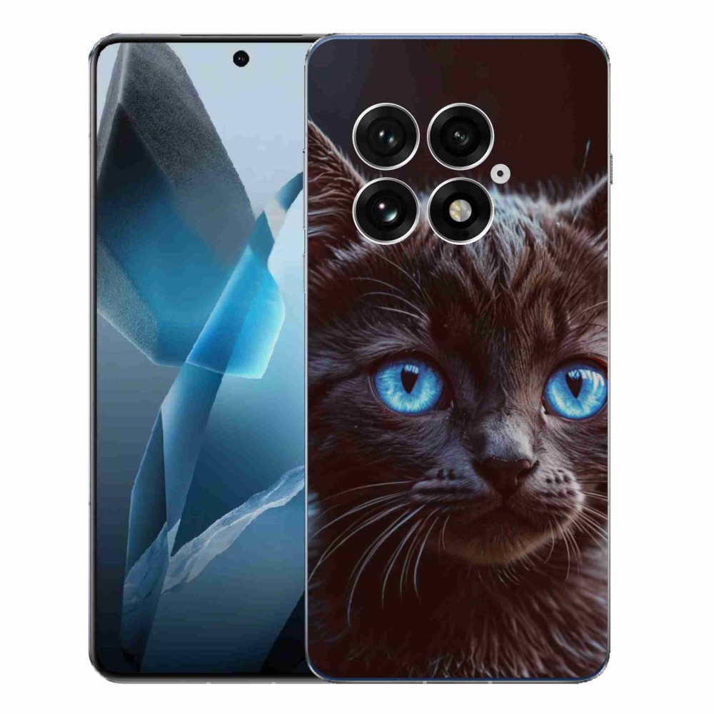 Gélový kryt mmCase na One Plus 13 - čierne mačiatko 2