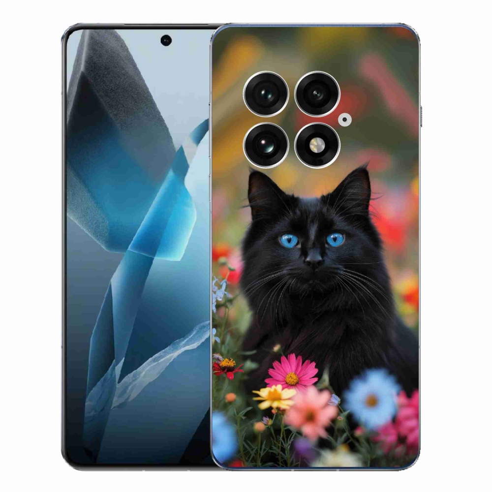 Gélový kryt mmCase na One Plus 13 - čierne mačiatko 4