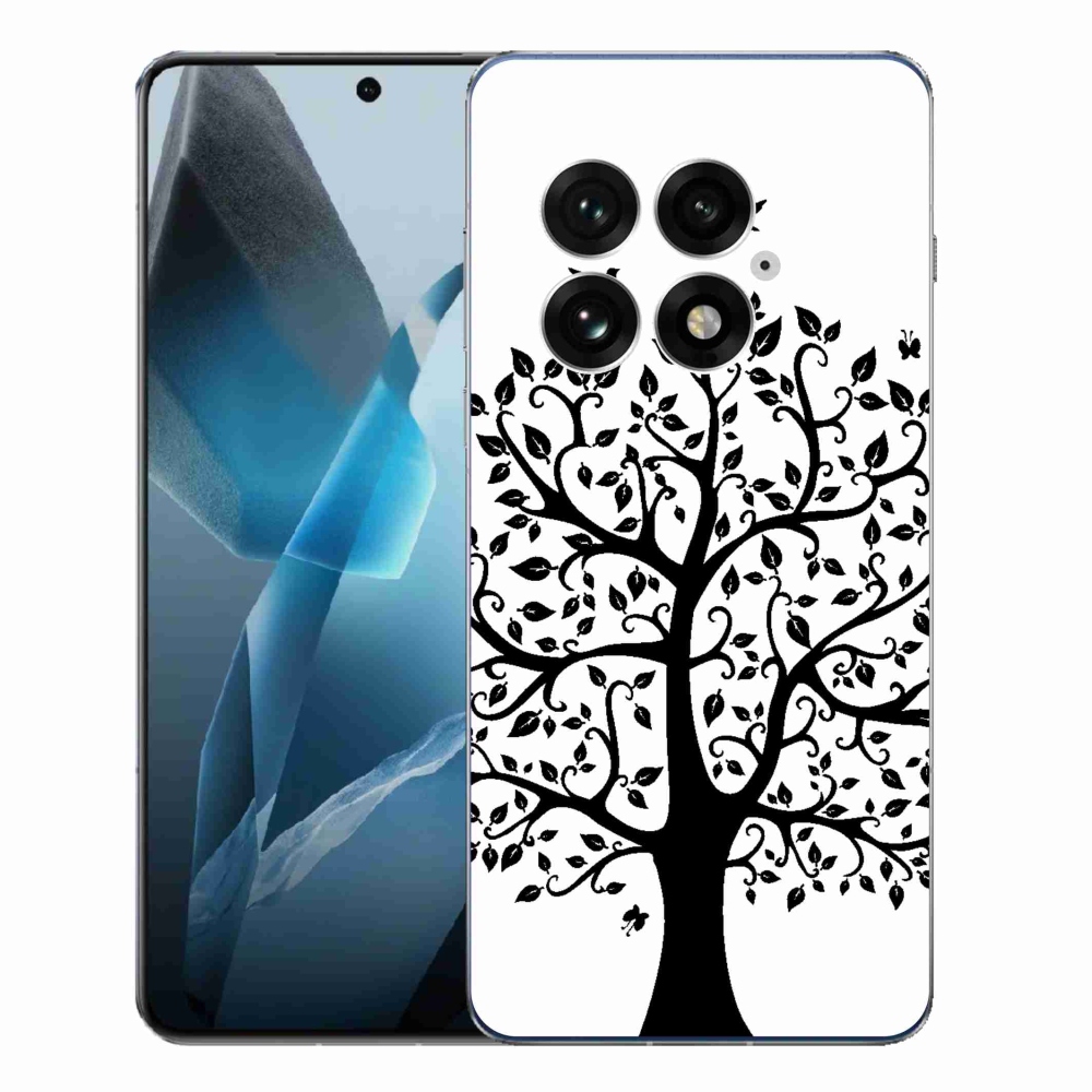 Gélový kryt mmCase na One Plus 13 - čiernobiely strom