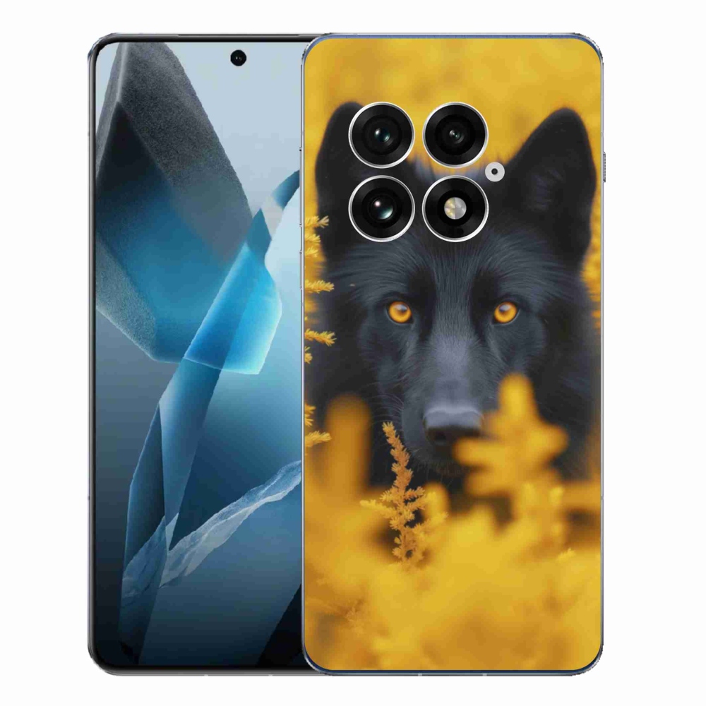 Gélový kryt mmCase na One Plus 13 - čierny vlk 2
