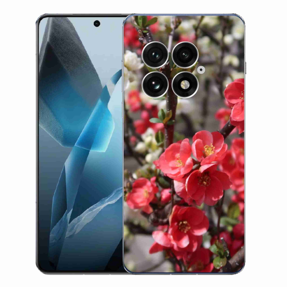 Gélový kryt mmCase na One Plus 13 - červené kvety