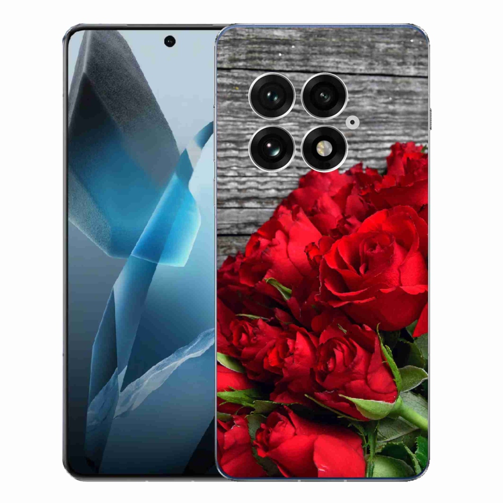 Gélový kryt mmCase na One Plus 13 - červené ruže