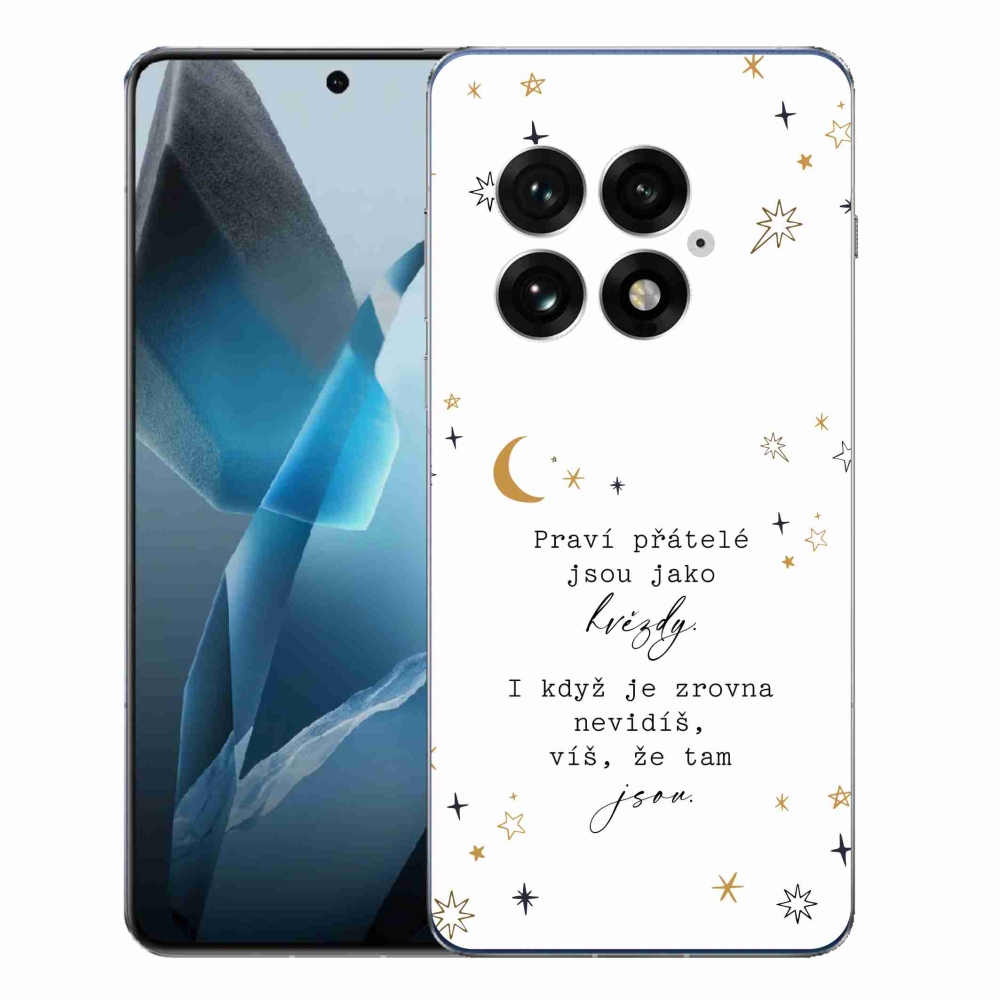 Gélový kryt mmCase na One Plus 13 - citát 6 biele pozadie