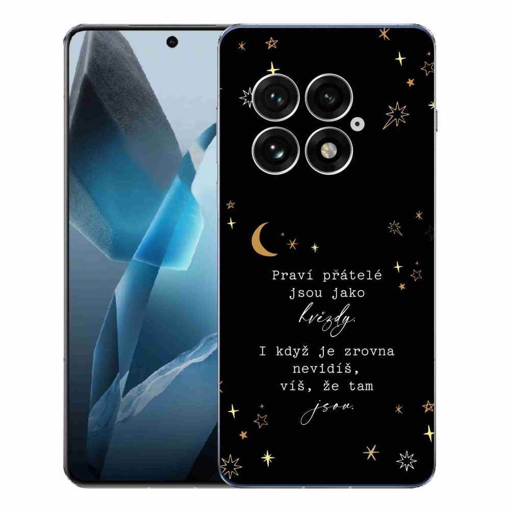 Gélový kryt mmCase na One Plus 13 - citát 6 čierne pozadie