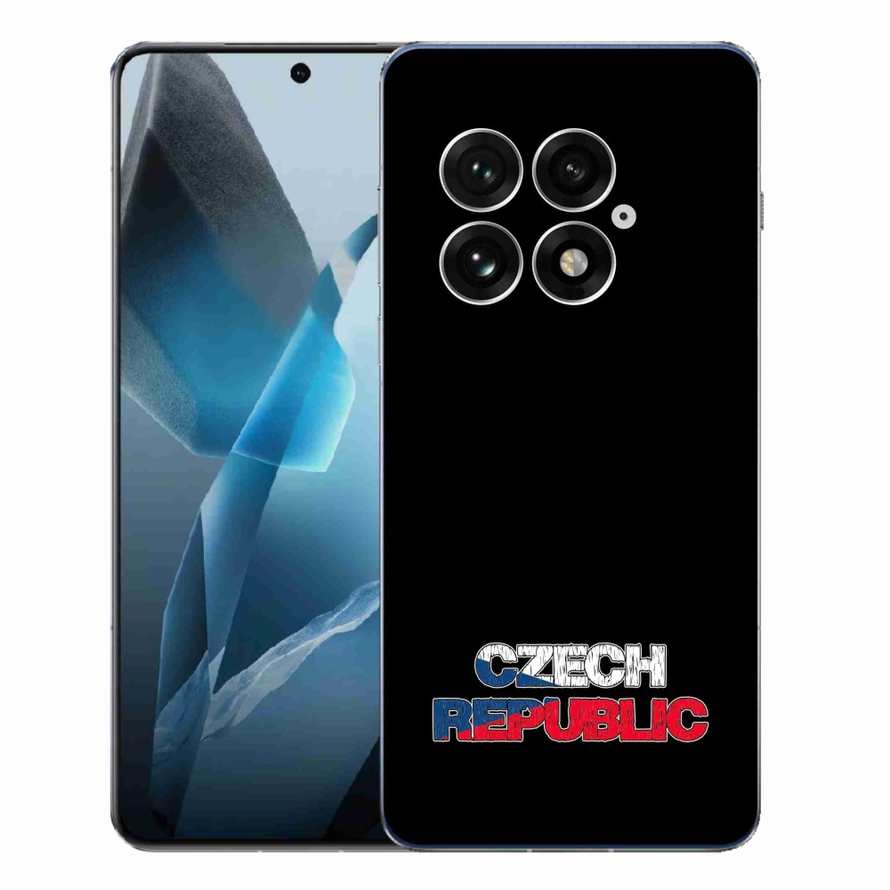 Gélový kryt mmCase na One Plus 13 - Slovak Republic čierne pozadie