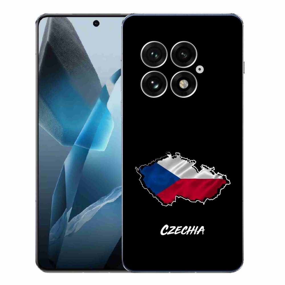Gélový kryt mmCase na One Plus 13 - Slovakia čierne pozadie