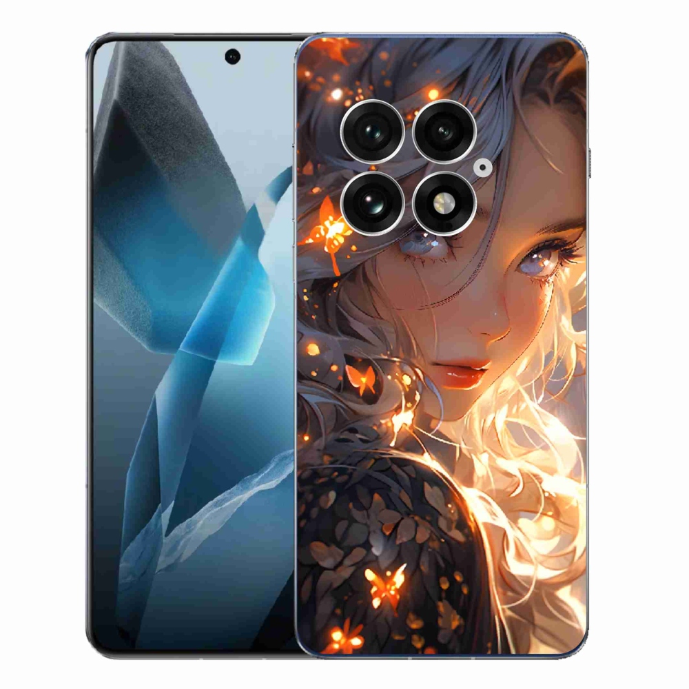 Gélový kryt mmCase na One Plus 13 - dievča a motýle