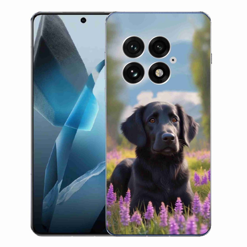 Gélový kryt mmCase na One Plus 13 - elegantný čierny retriever