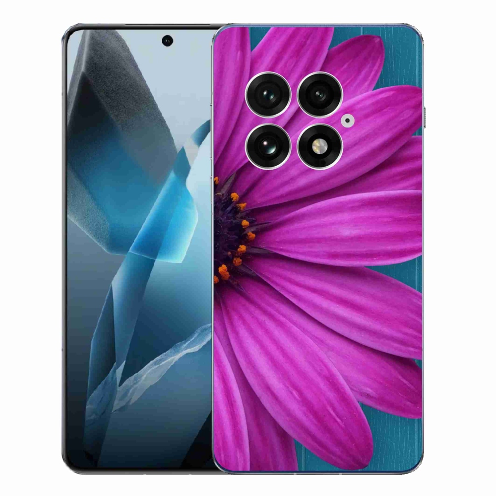 Gélový kryt mmCase na One Plus 13 - fialová margaréta