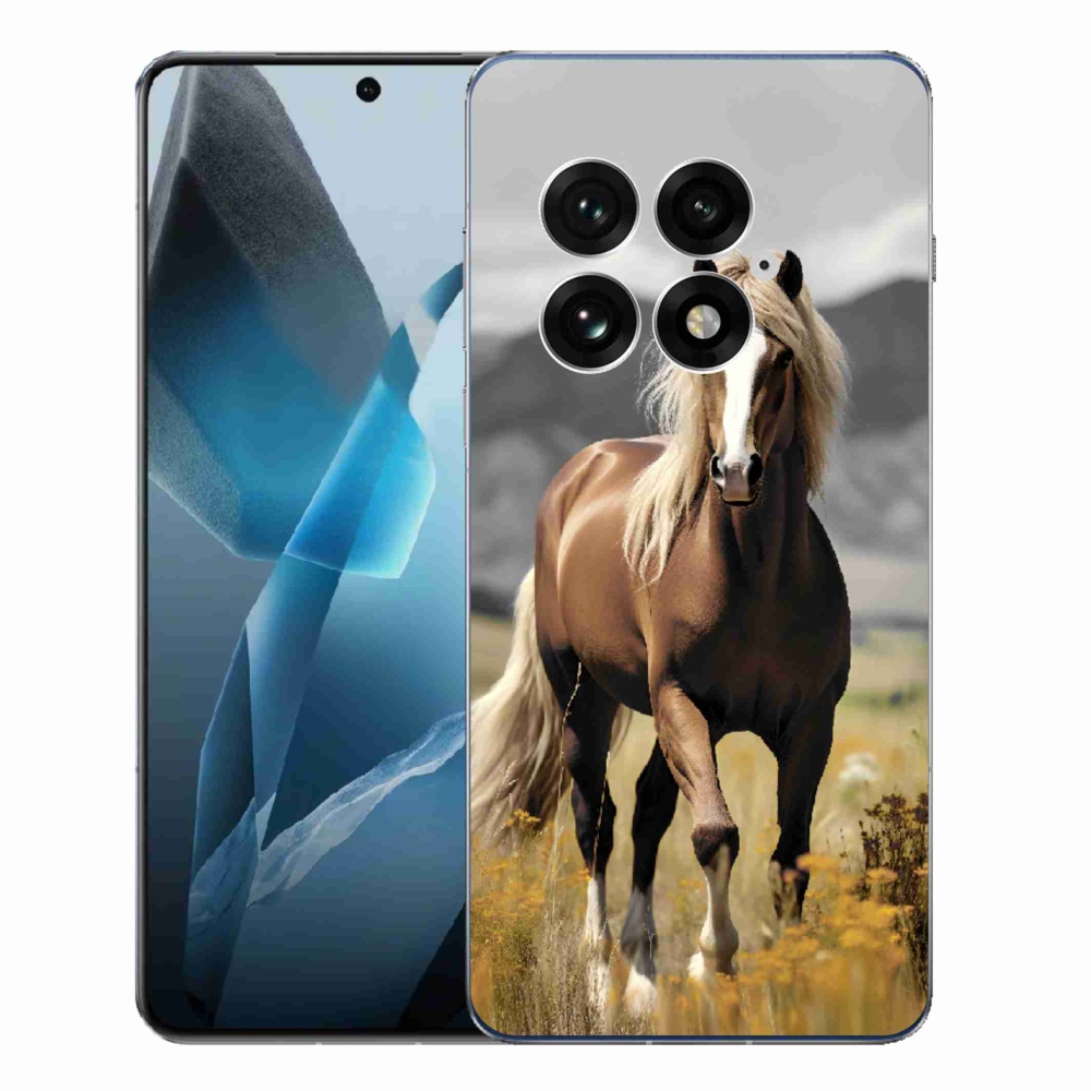 Gélový kryt mmCase na One Plus 13 - hnedý kôň 1